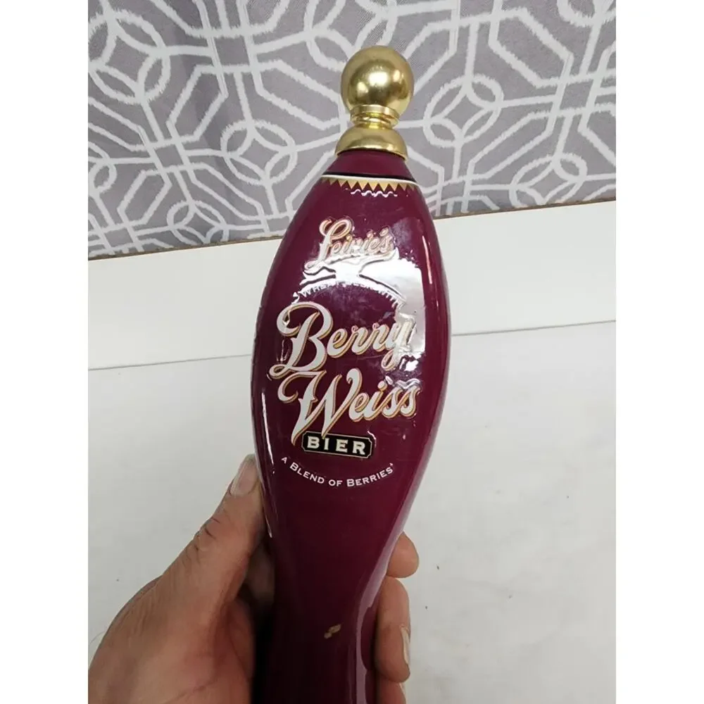 Leinenkugels Leinie's Berry Weiss Beer Tap Handle 13 Inch Tall Wood Canoe Berry